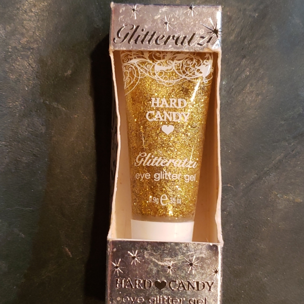 Hard candy glitteratzi are glitter gel Goldfinger